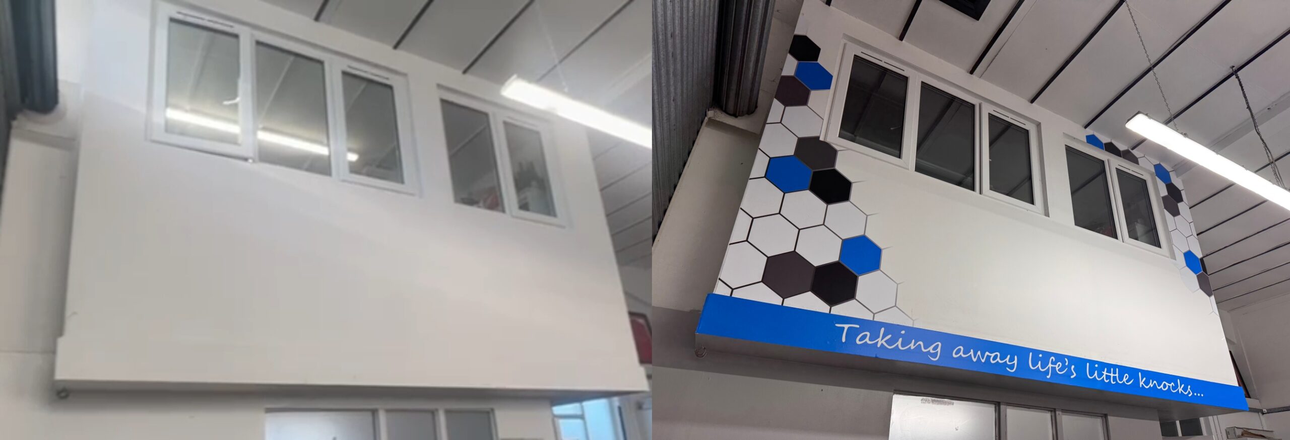 garage wall graphics branding